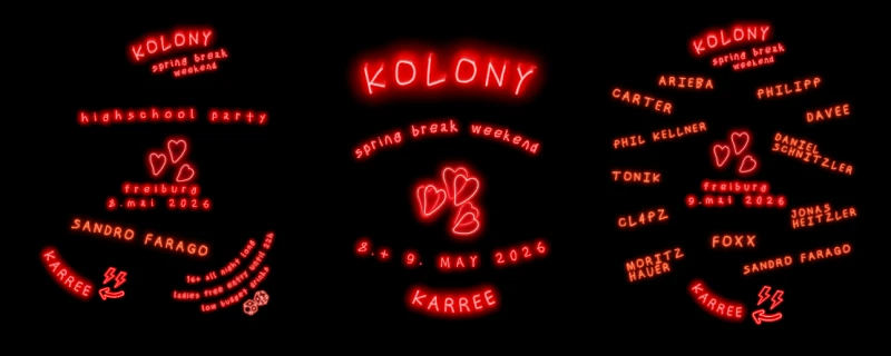 szene-Radar - KOLONY, KARREE  in Freiburg im Breisgau