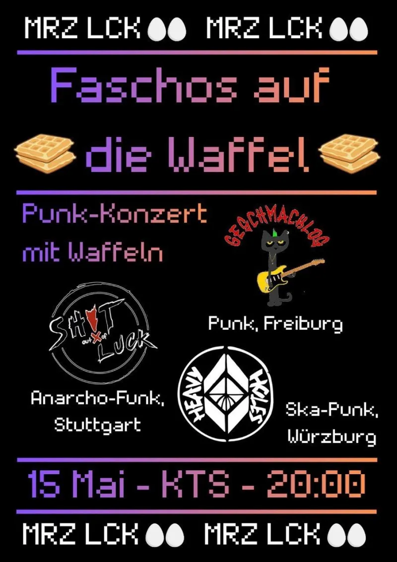 szene-Radar - Faschos auf die Waffel, KTS  in Freiburg im Breisgau
