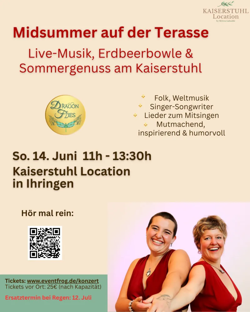 szene-Radar - Midsummer auf der Terrasse, Kaiserstuhl Location  in Freiburg im Breisgau