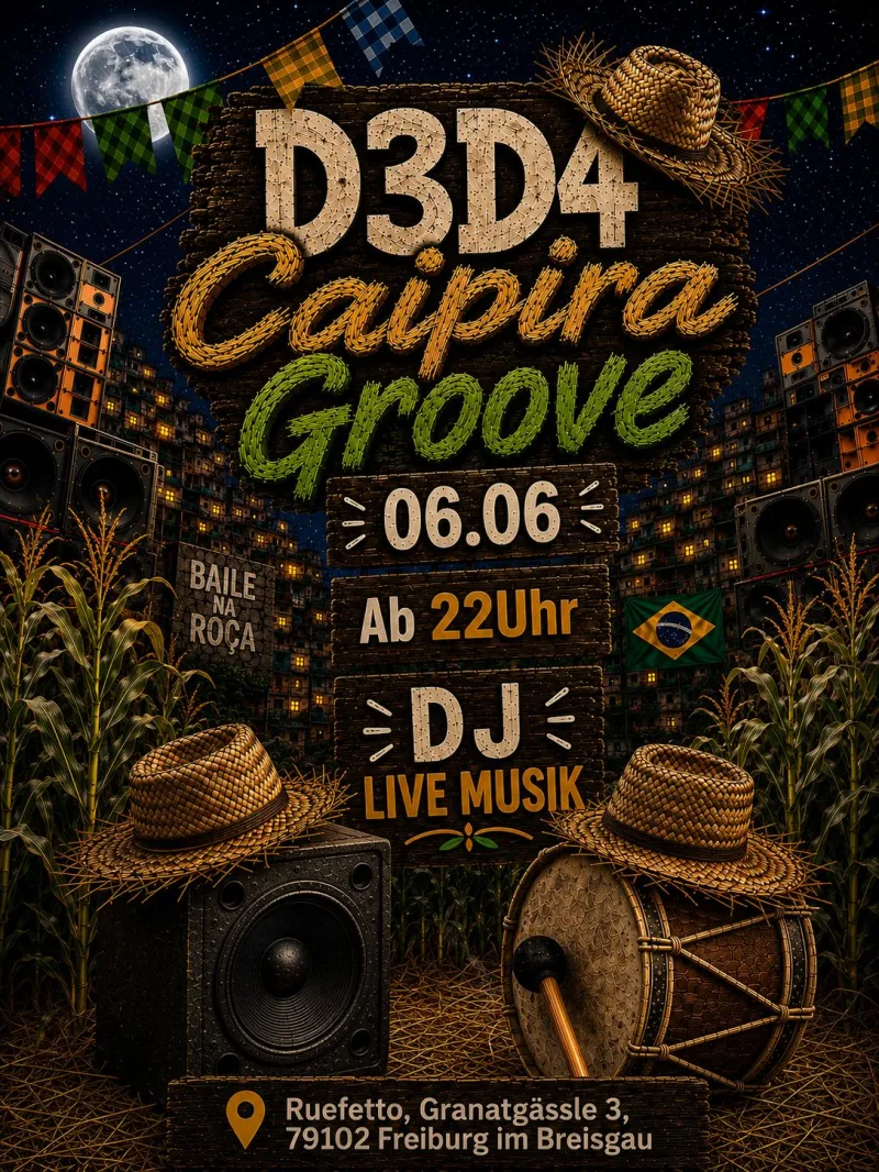 szene-Radar - D3D4 Caipira Groove, Ruefetto  in Freiburg im Breisgau