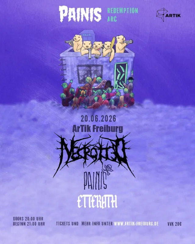 szene-Radar - NECROTTED | Painis | Etterath, ArTik  in Freiburg im Breisgau
