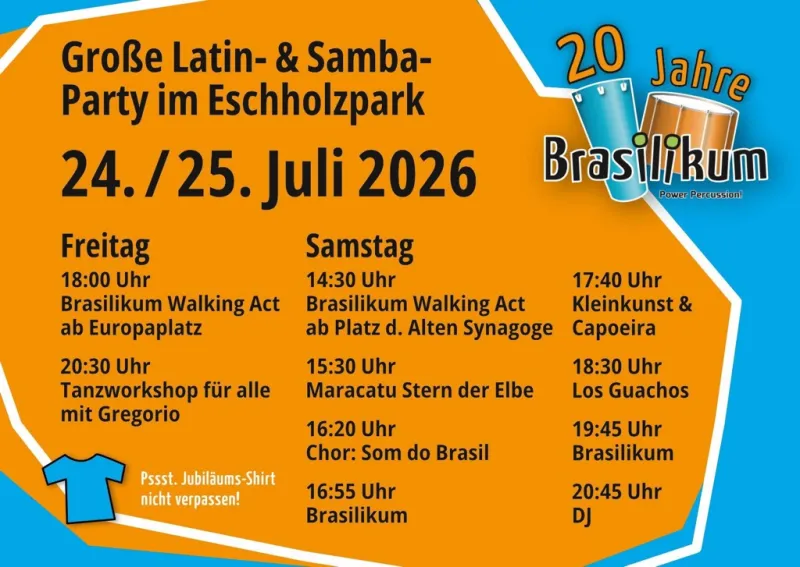 szene-Radar - 20 Jahre Brasilikum, Wechselnde Orte  in Freiburg im Breisgau
