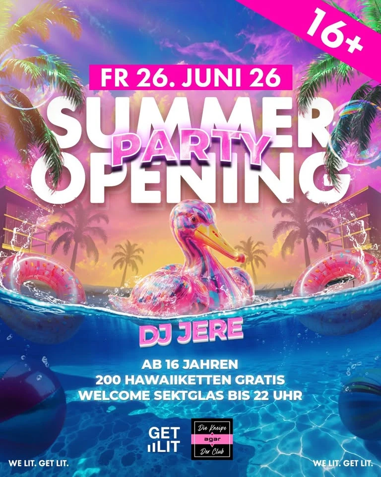 szene-Radar - SUMMER OPENING 16+, AGAR  in Freiburg im Breisgau