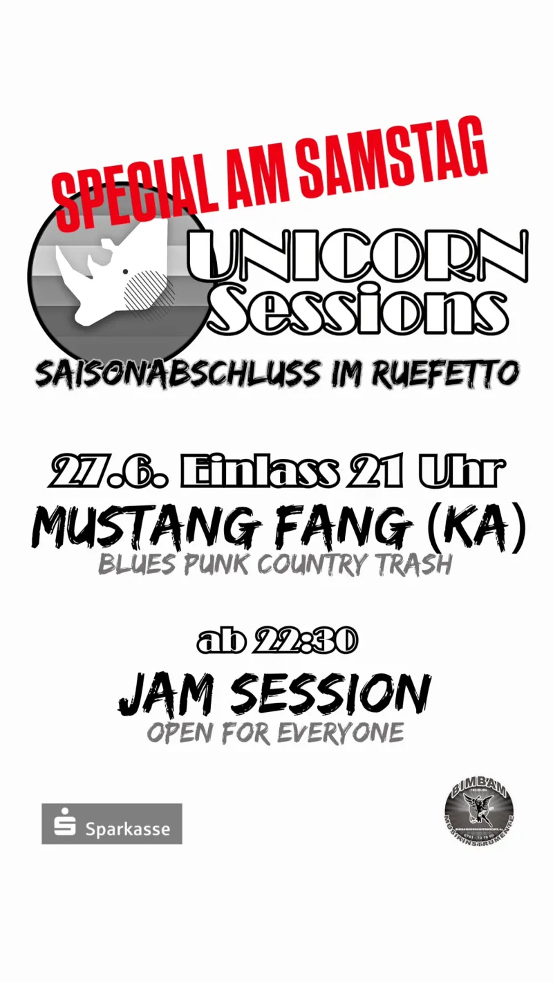 szene-Radar - UnicornSessions Saisonabschluss Special, Ruefetto  in Freiburg im Breisgau