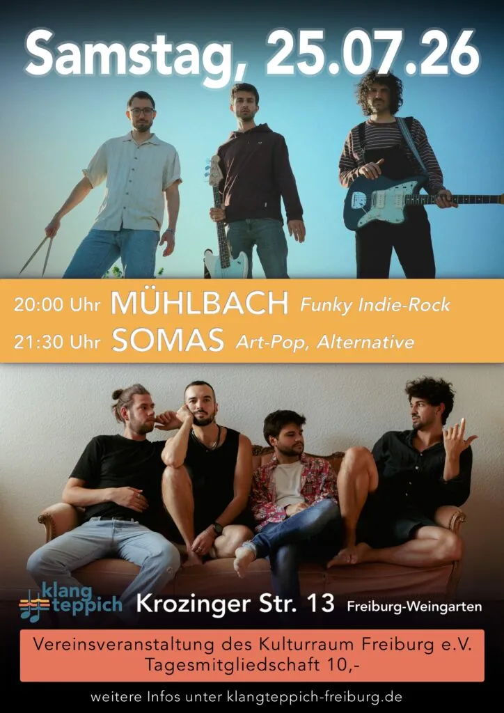 szene-Radar - SOMAS & MÜHLBACH live im klangteppich, Wechselnde Orte  in Freiburg im Breisgau