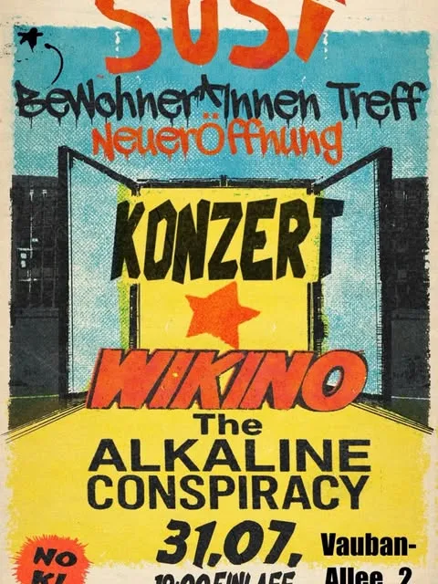 szene-Radar - Wikino + The Alkaline Conspiracy, Wechselnde Orte  in Freiburg im Breisgau