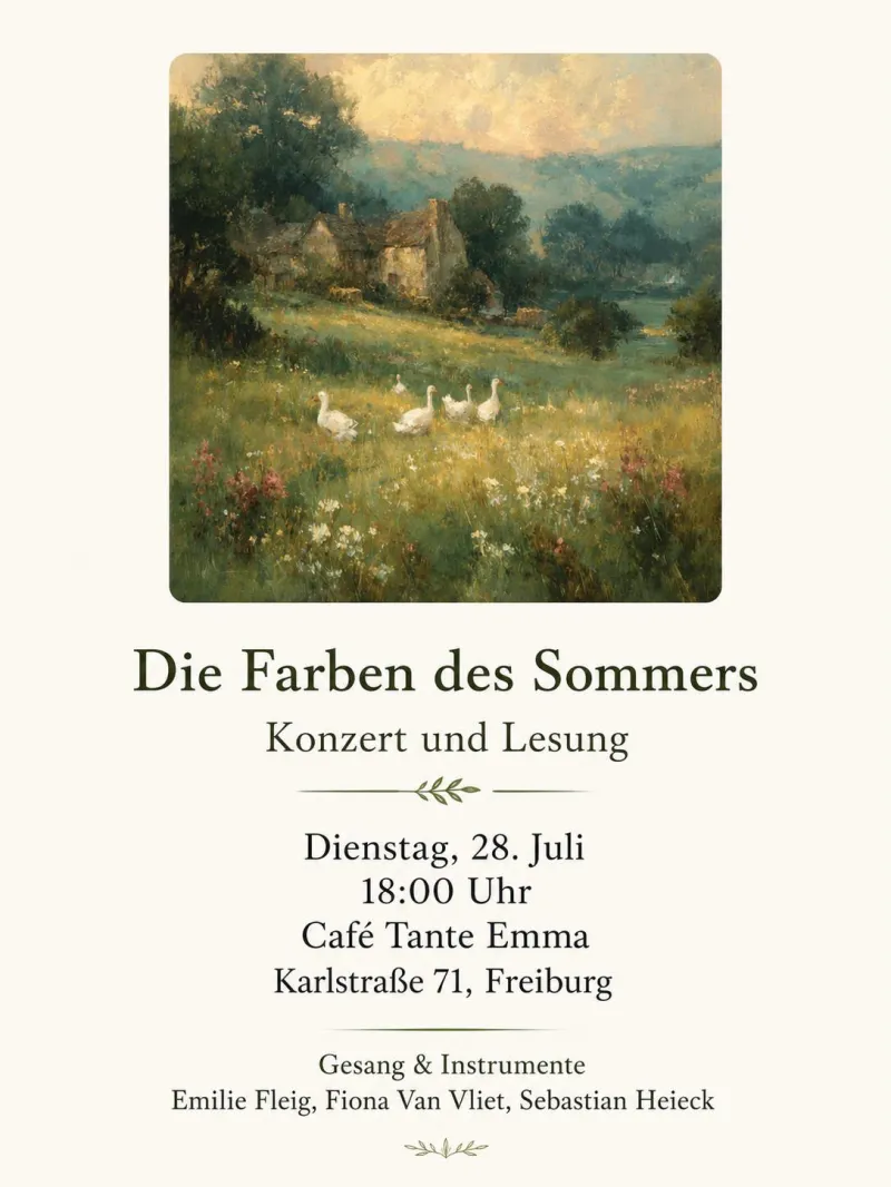 szene-Radar - Die Farben des Sommers, Wechselnde Orte  in Freiburg im Breisgau