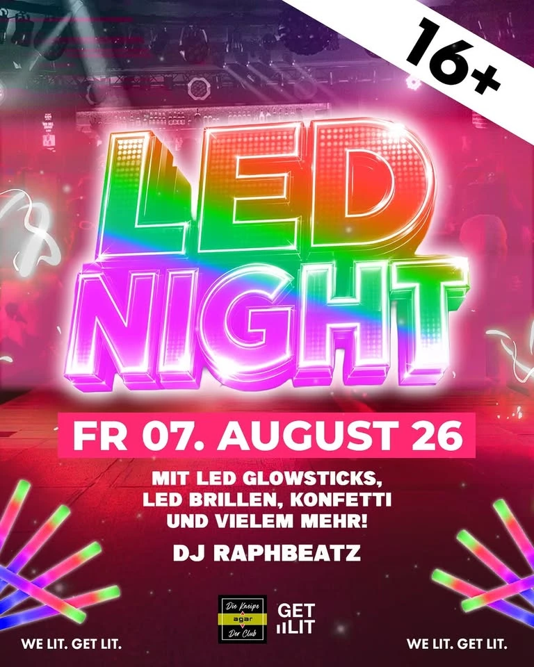 szene-Radar - LED NIGHT 16+, AGAR  in Freiburg im Breisgau