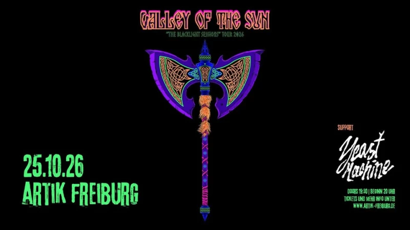 Valley Of The Sun | Support: Yeast Machine | The Blacklight Sessions Tour 2026