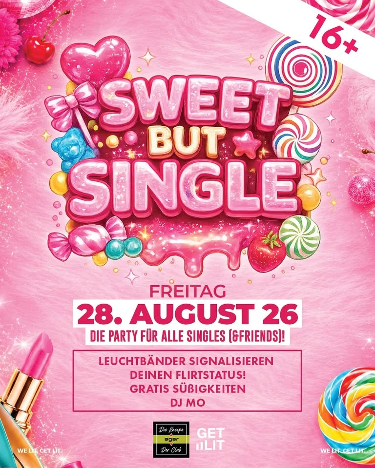 szene-Radar - SWEET BUT SINGLE 16+, AGAR  in Freiburg im Breisgau