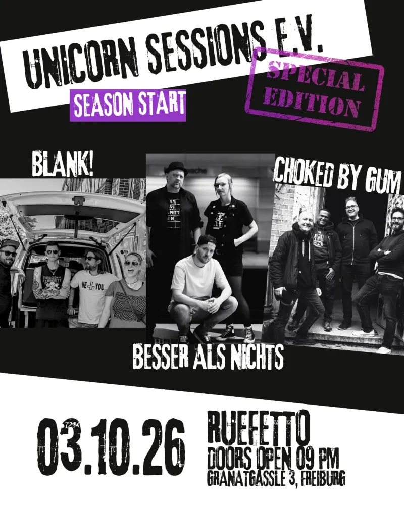 szene-Radar - UNICORN SESSIONS START - Special Edition, Ruefetto  in Freiburg im Breisgau