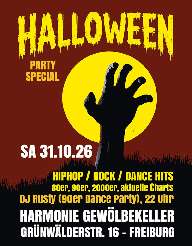 szene-Radar - Halloween Party @ Harmonie Gewölbekeller, Freiburg, Harmoniekeller  in Freiburg im Breisgau