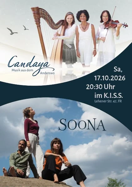 Live-Musik mit einem Doppelkonzert: Candaya & Soona