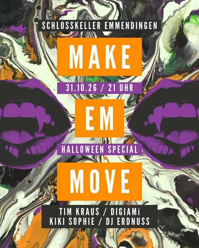 szene-Radar - MAKE EM MOVE – Halloween Edition, Schlosskeller EM  in Freiburg im Breisgau