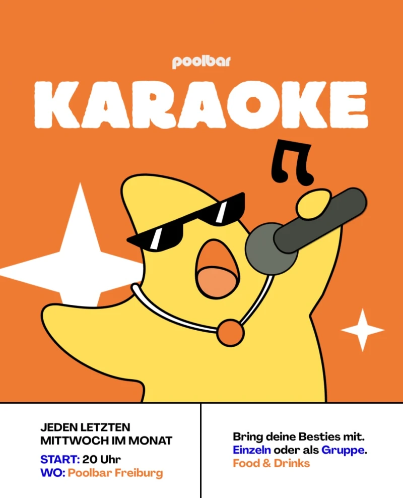 szene-Radar - POOLBAR KARAOKE ist am Start, Poolbar Faulerbad  in Freiburg im Breisgau