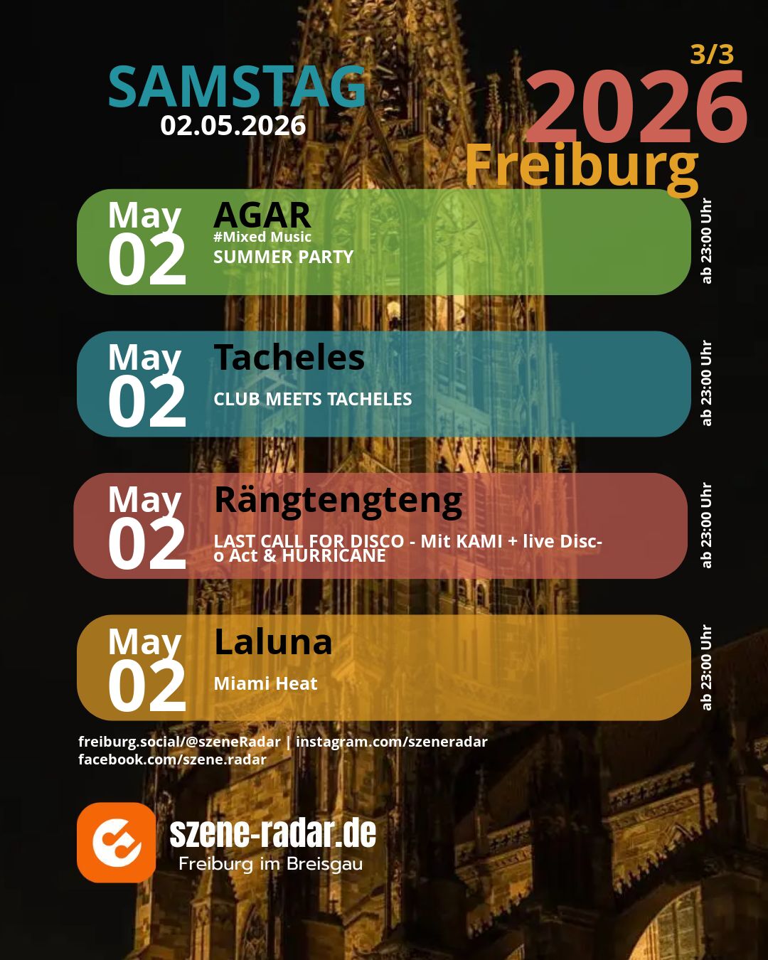 szene-Radar Social Media