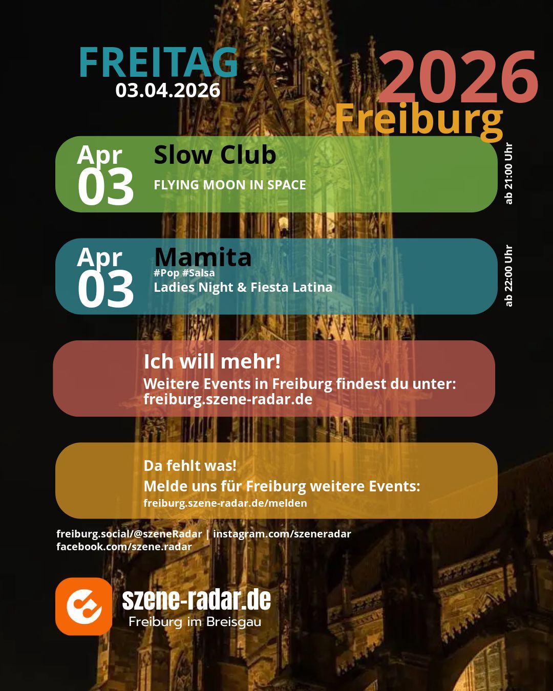 szene-Radar Social Media