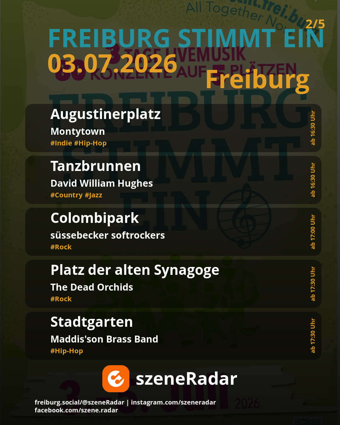 szene-Radar Social Media