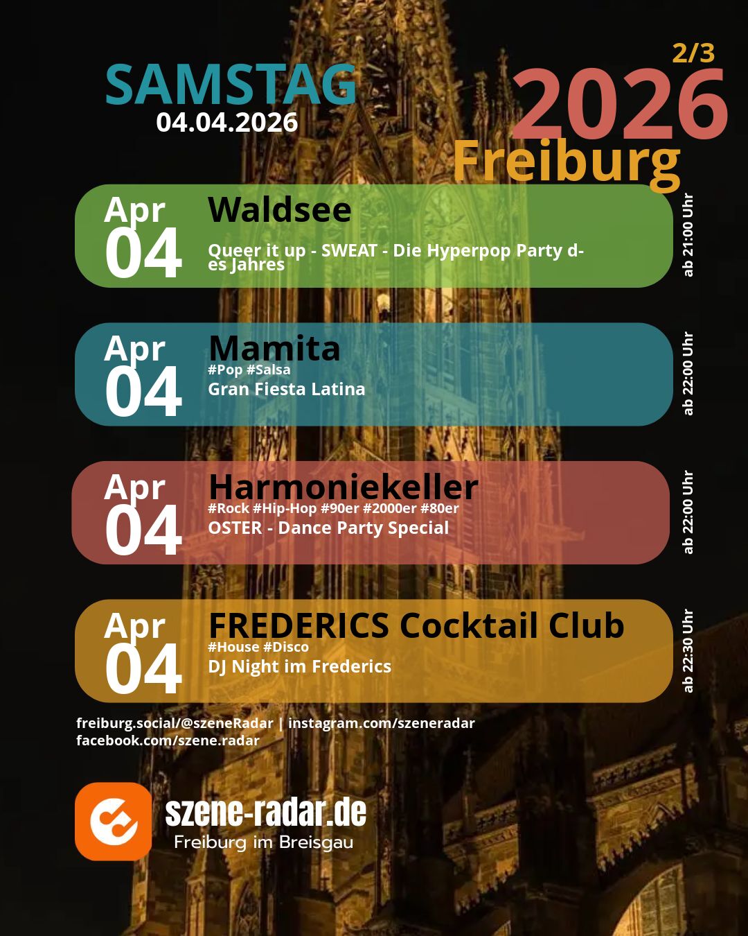 szene-Radar Social Media