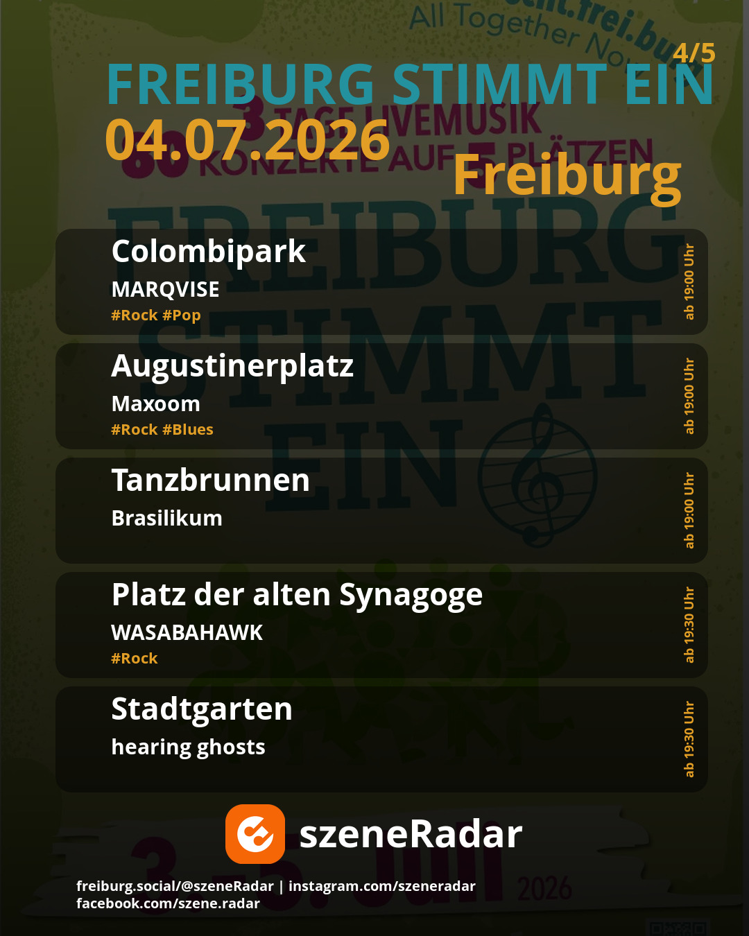 szene-Radar Social Media