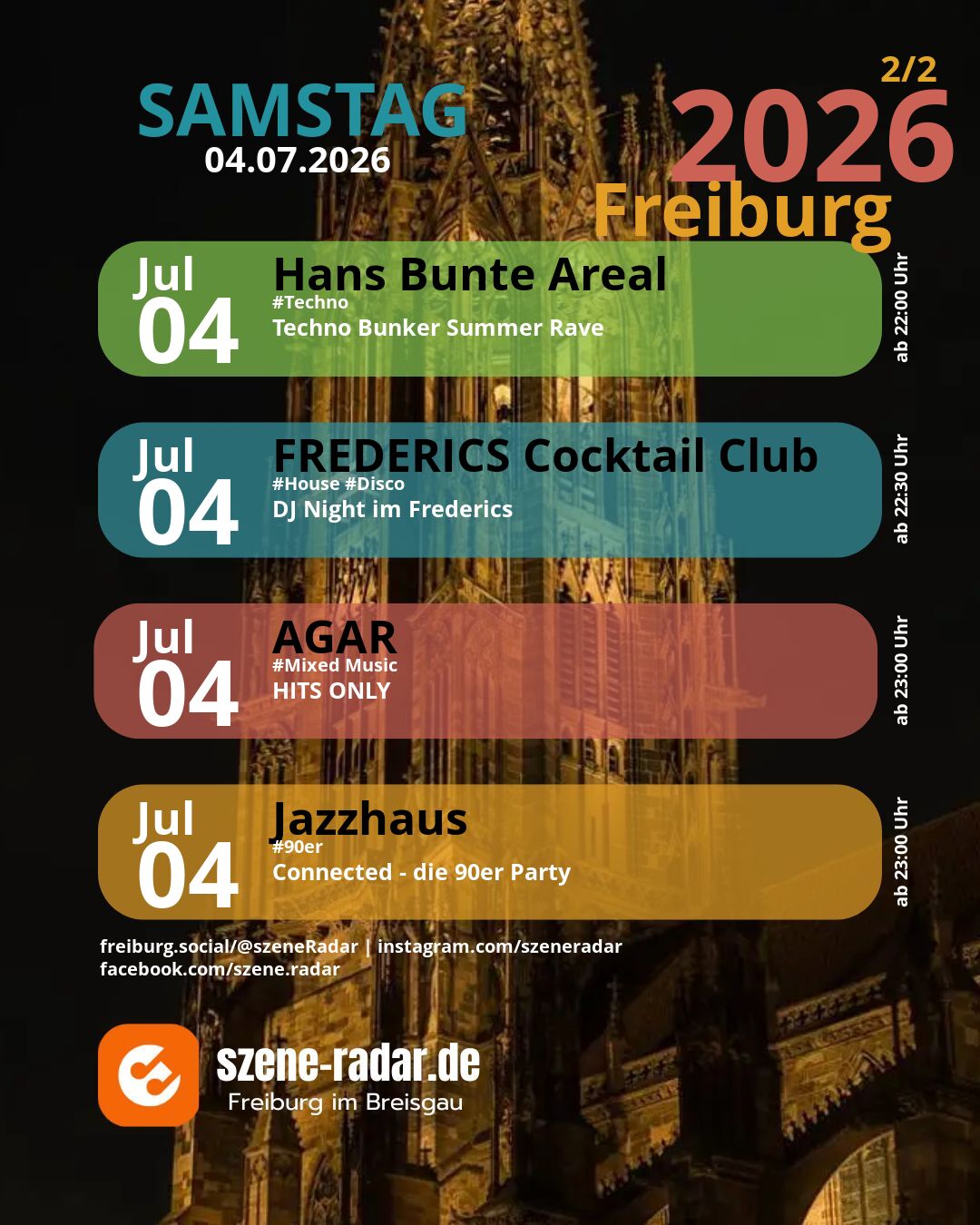 szene-Radar Social Media