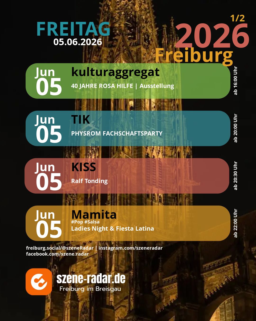 szene-Radar Social Media