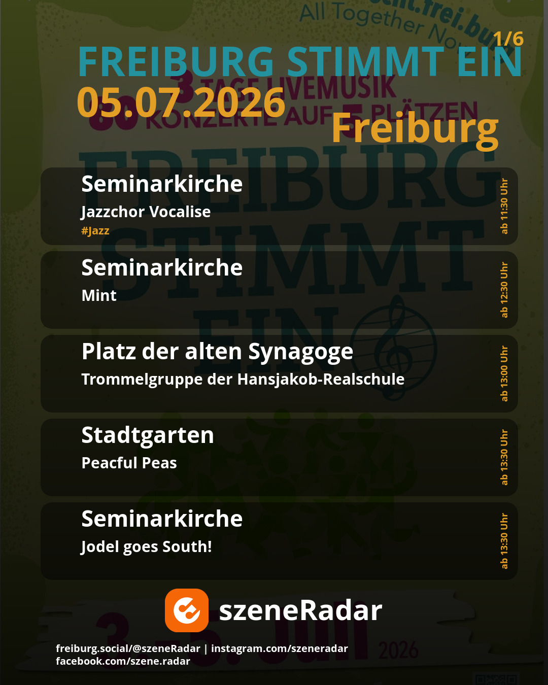 szene-Radar Social Media