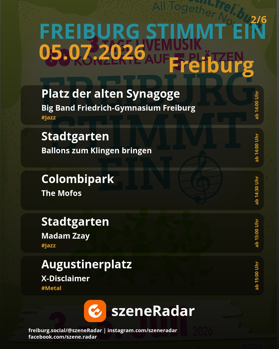 szene-Radar Social Media