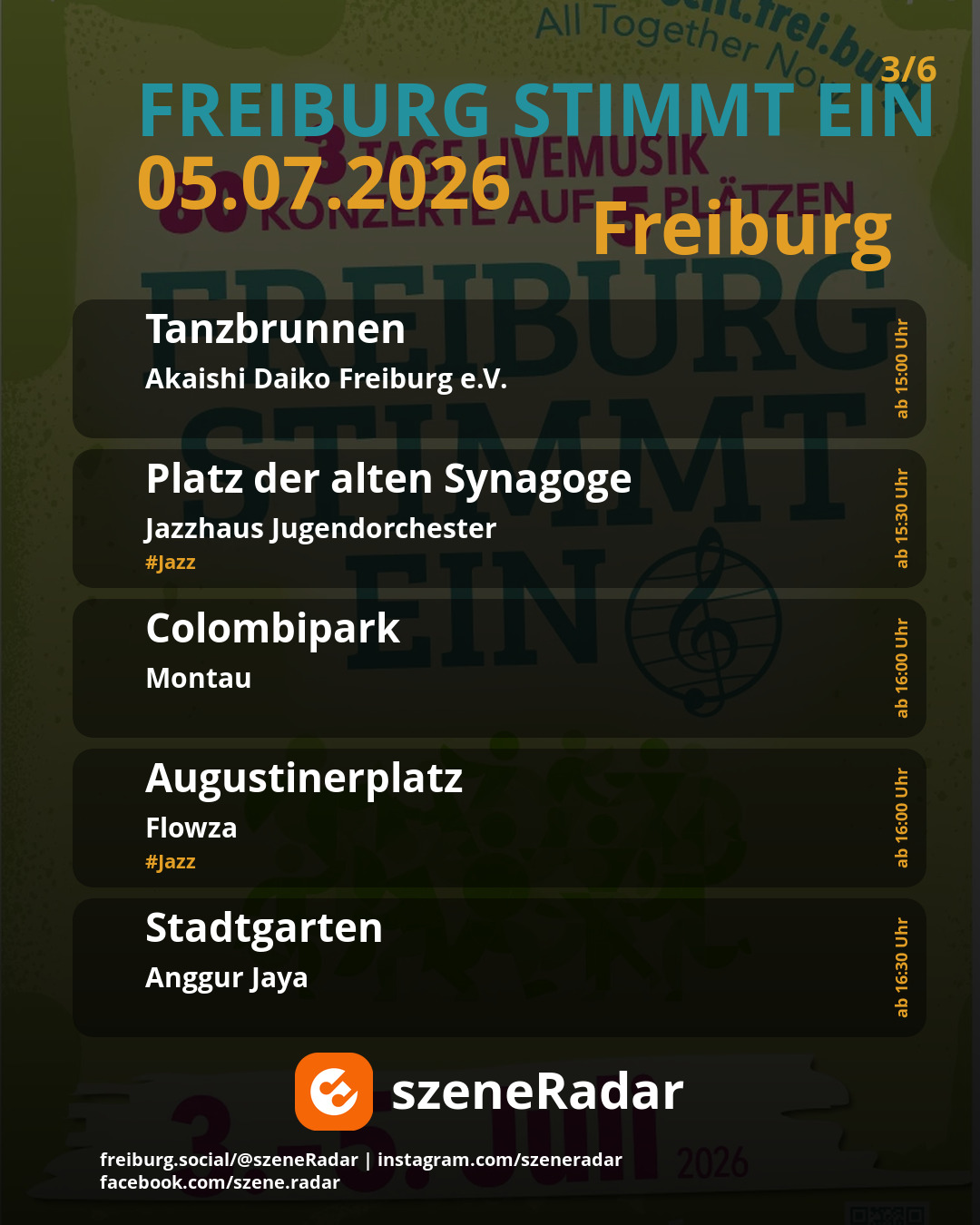 szene-Radar Social Media