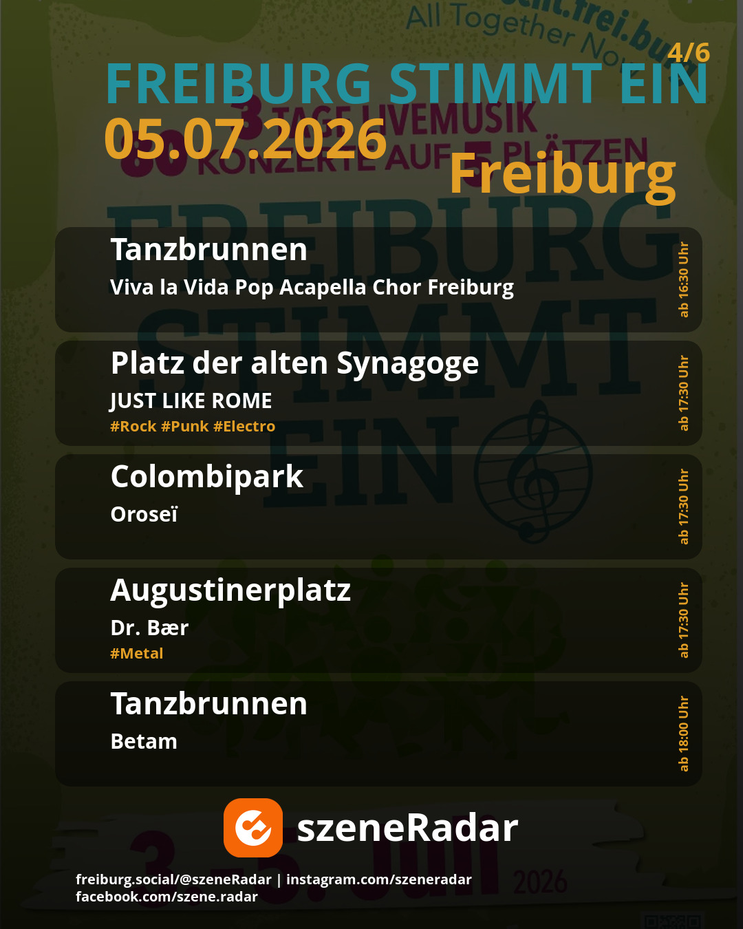 szene-Radar Social Media
