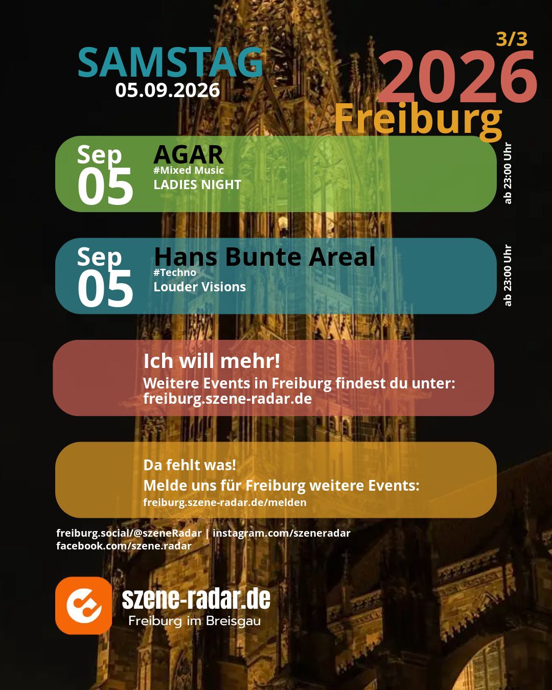 szene-Radar Social Media