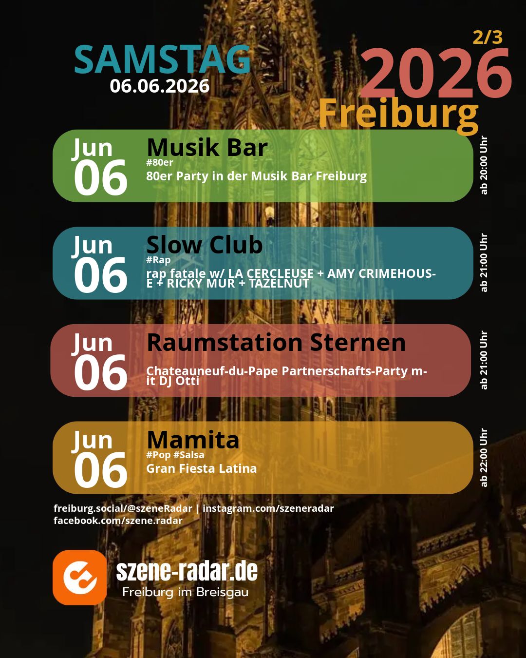 szene-Radar Social Media