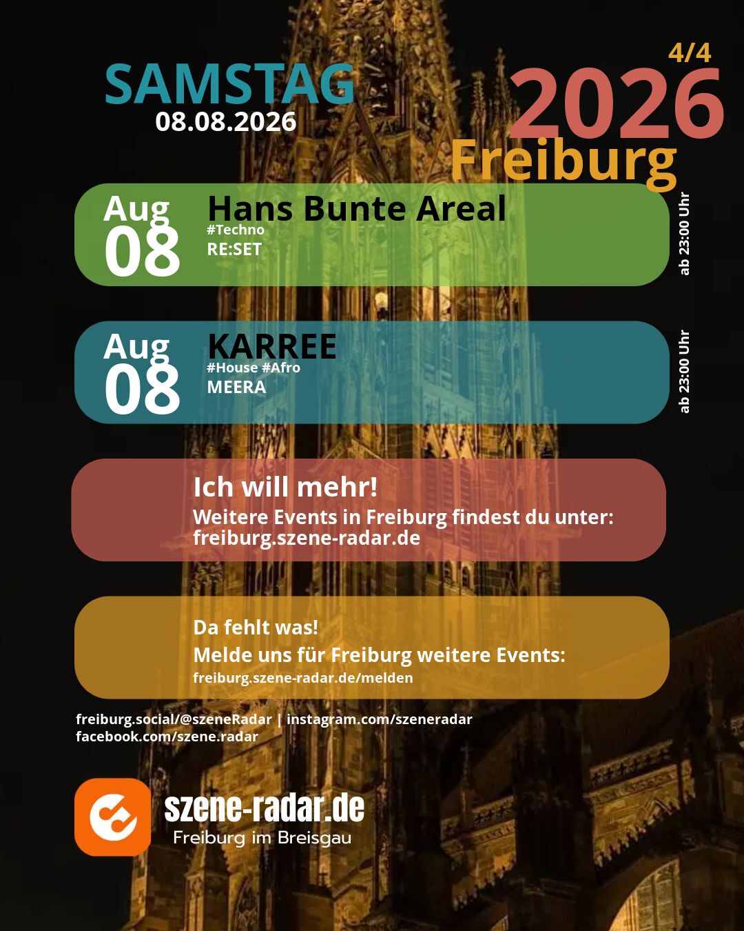szene-Radar Social Media
