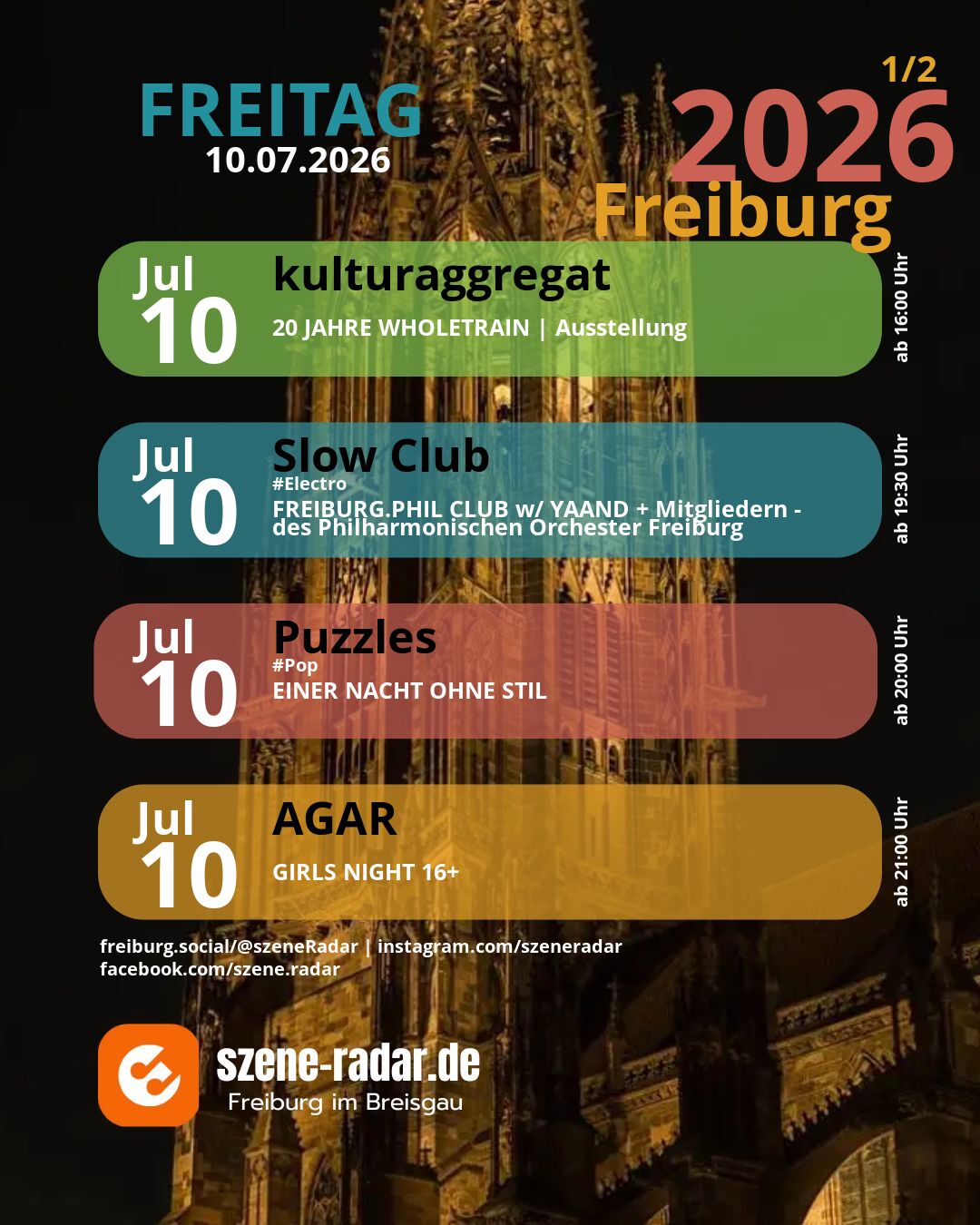 szene-Radar Social Media