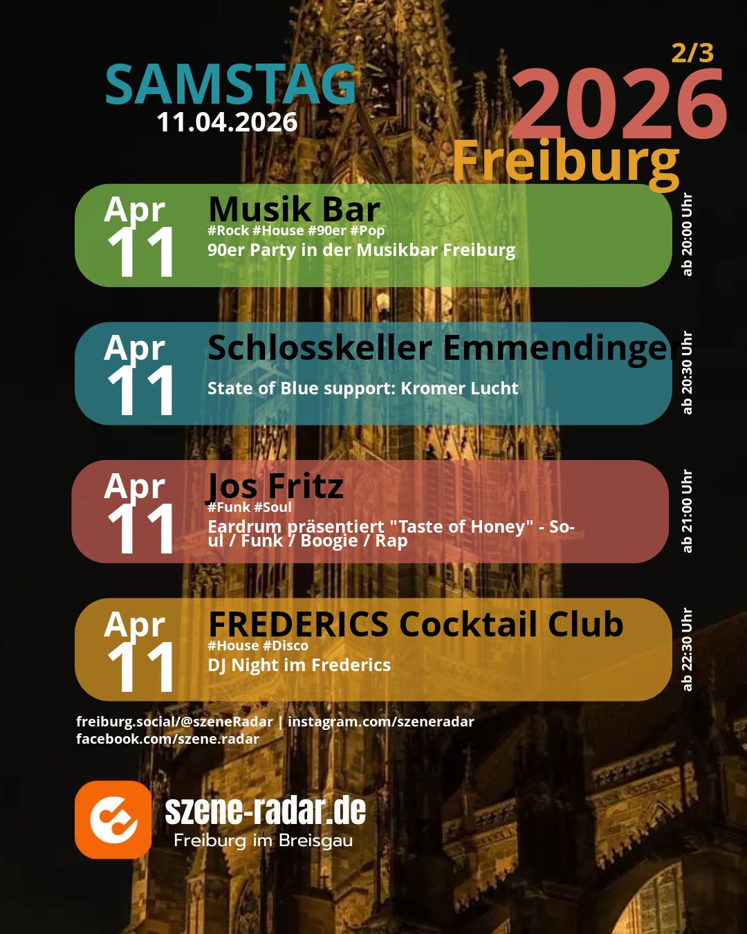 szene-Radar Social Media