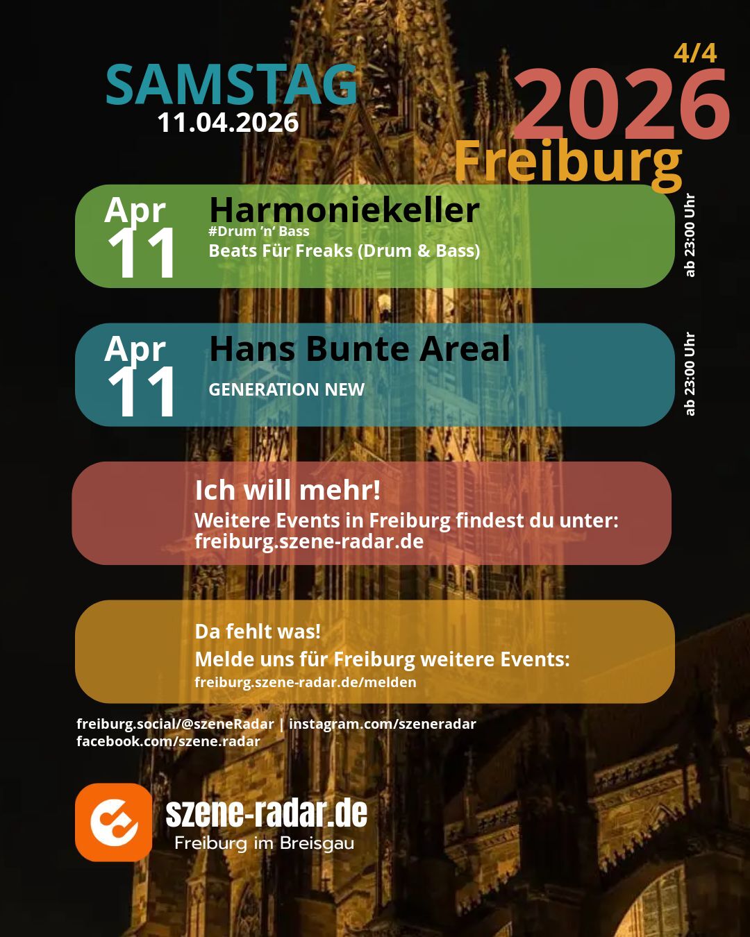 szene-Radar Social Media