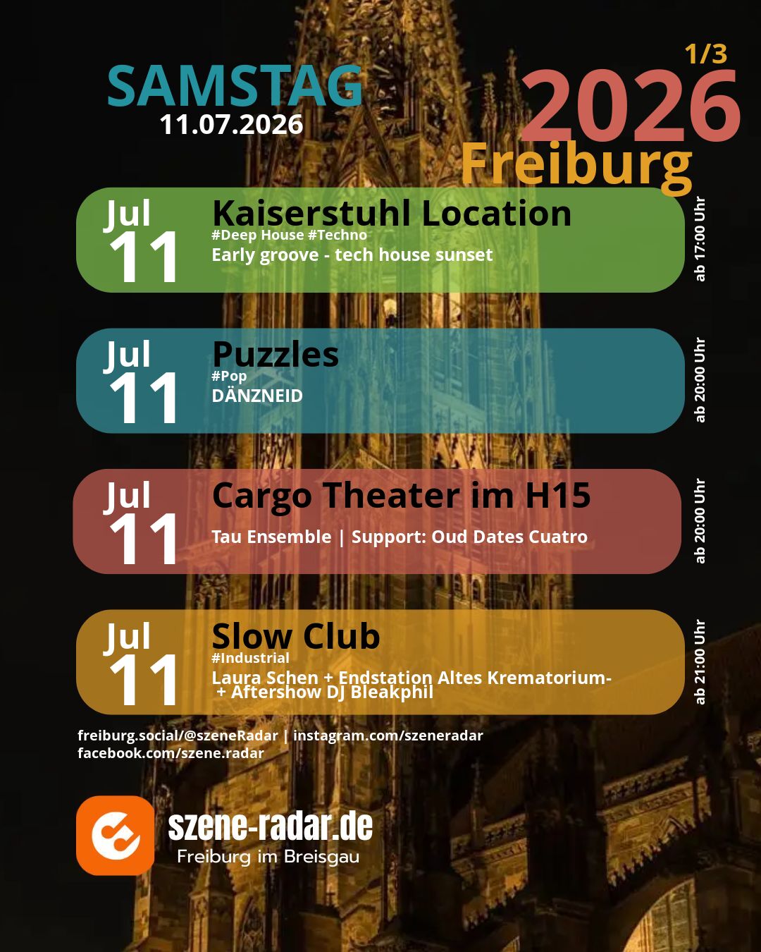 szene-Radar Social Media