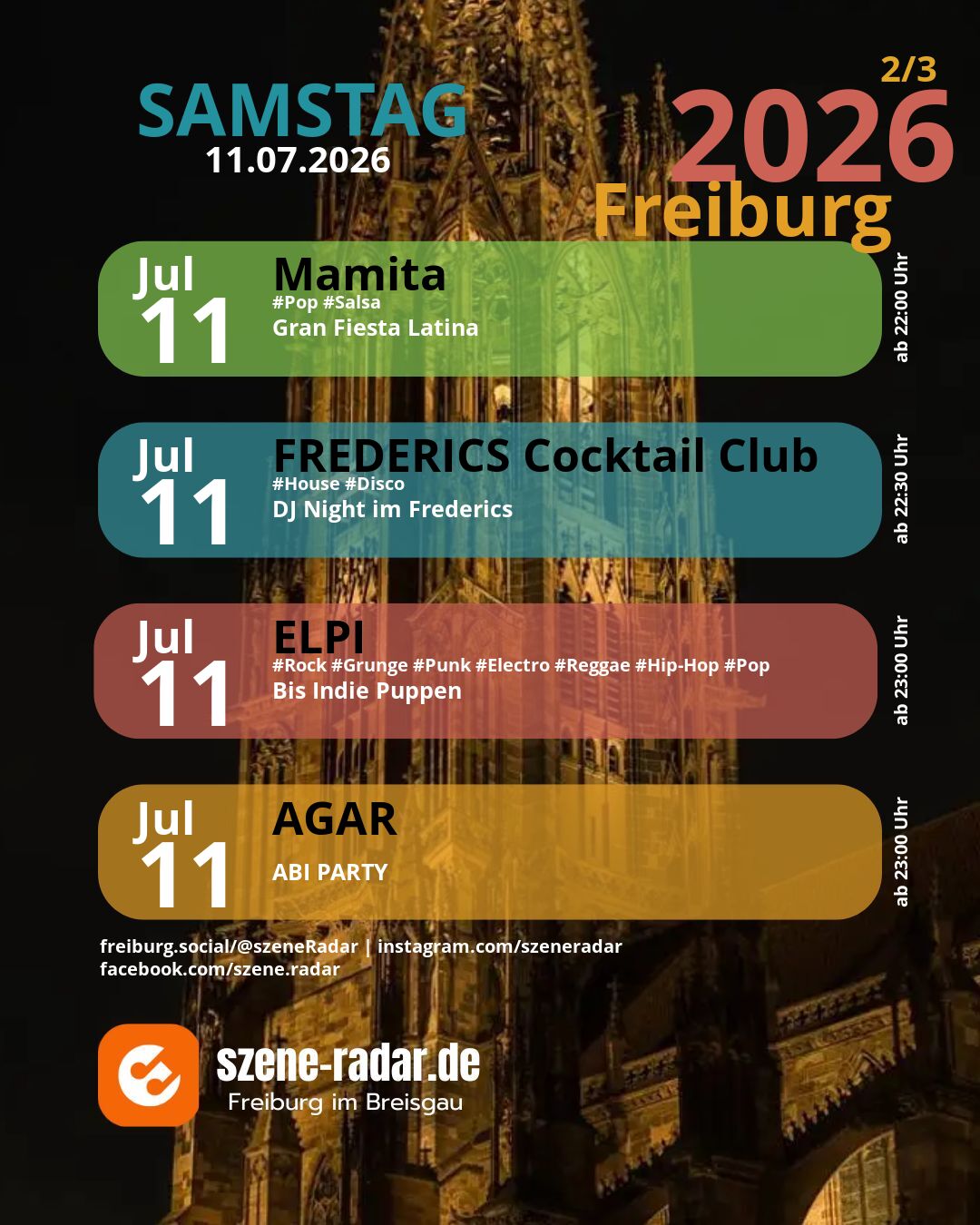 szene-Radar Social Media