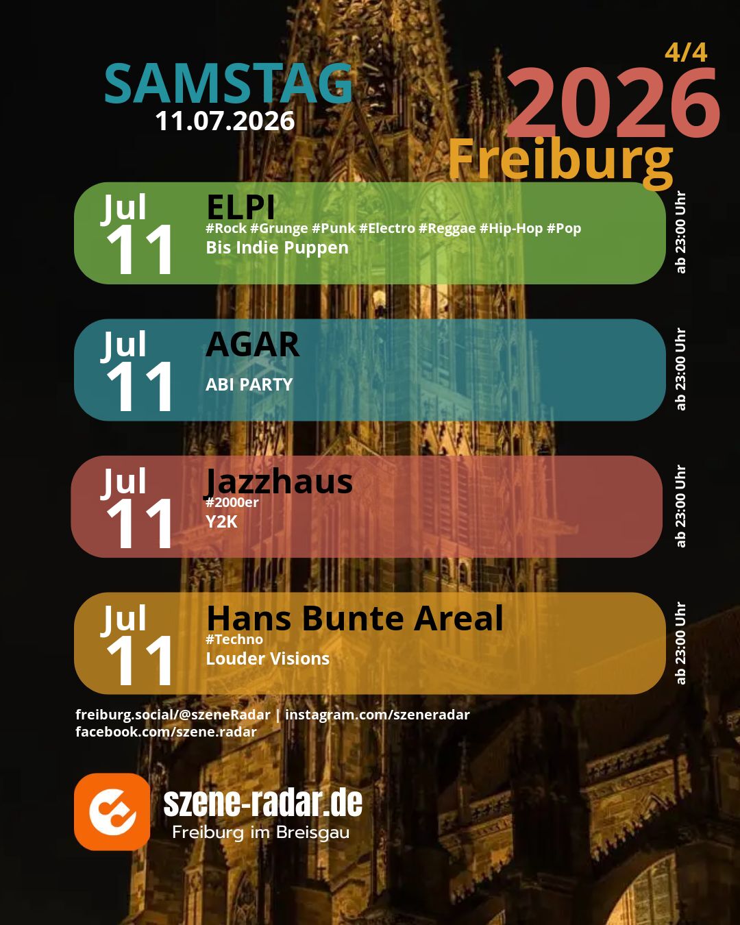 szene-Radar Social Media