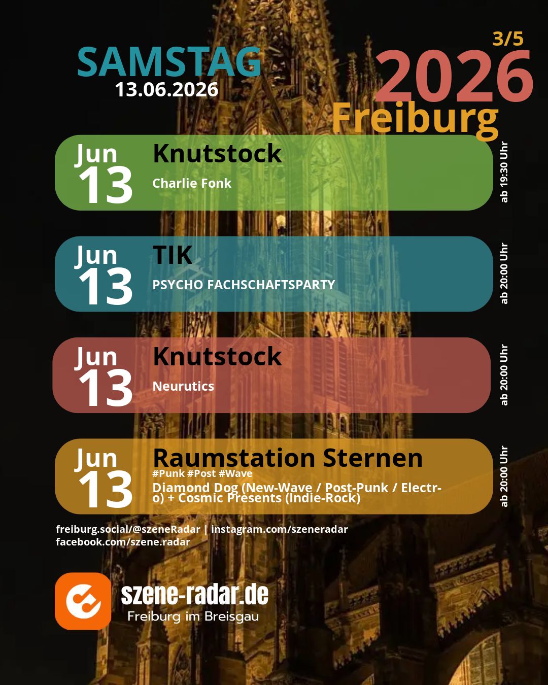 szene-Radar Social Media