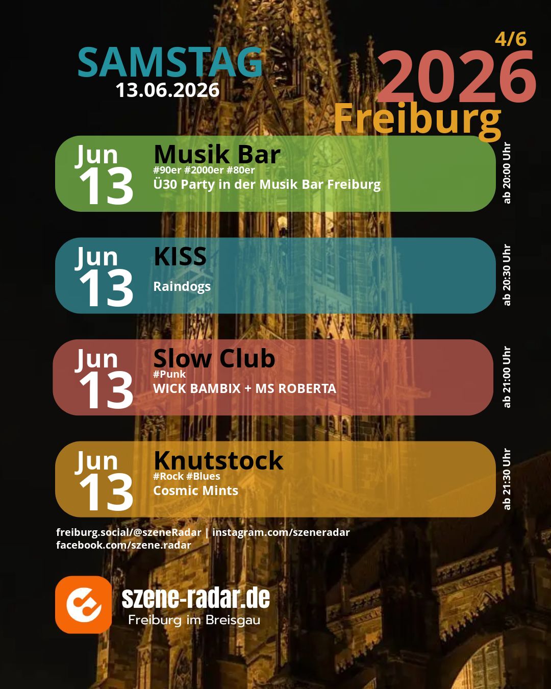 szene-Radar Social Media