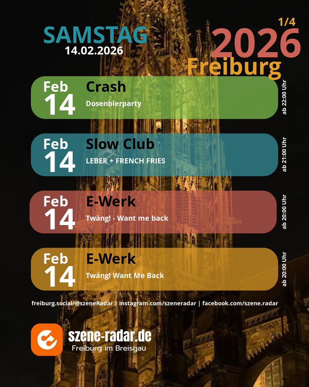 szene-Radar Social Media