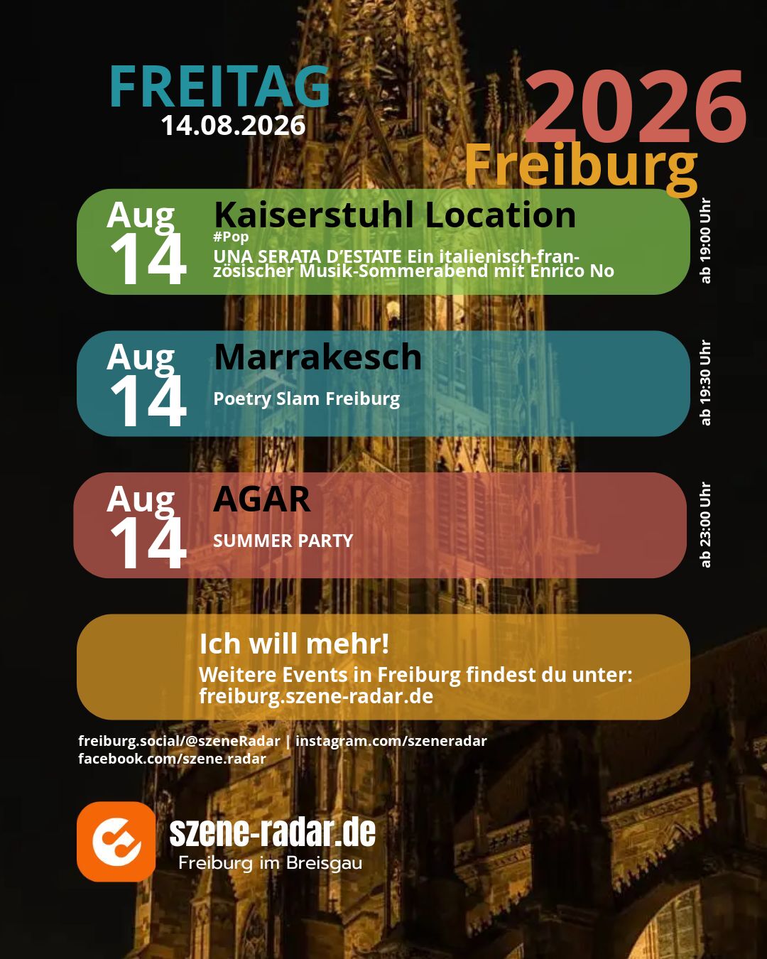 szene-Radar Social Media