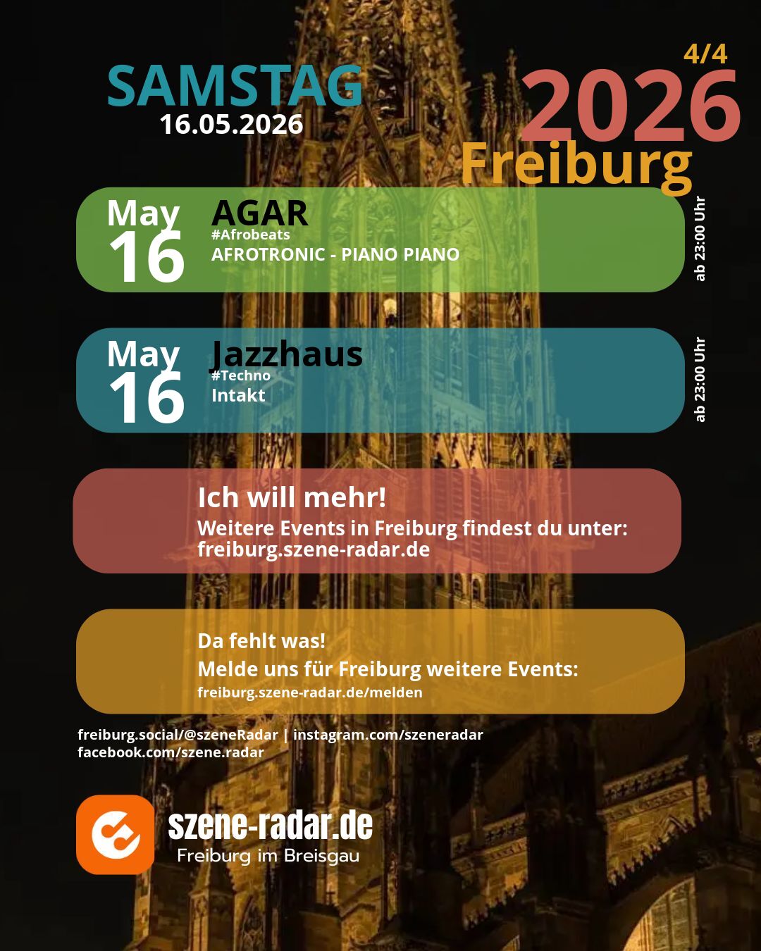 szene-Radar Social Media