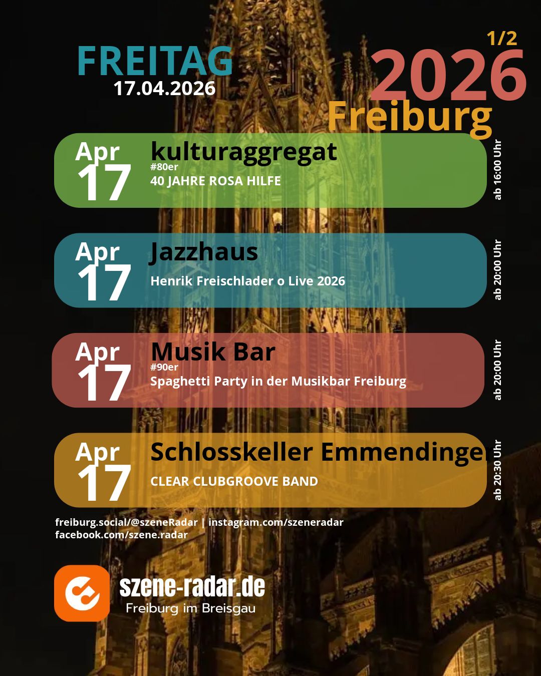 szene-Radar Social Media