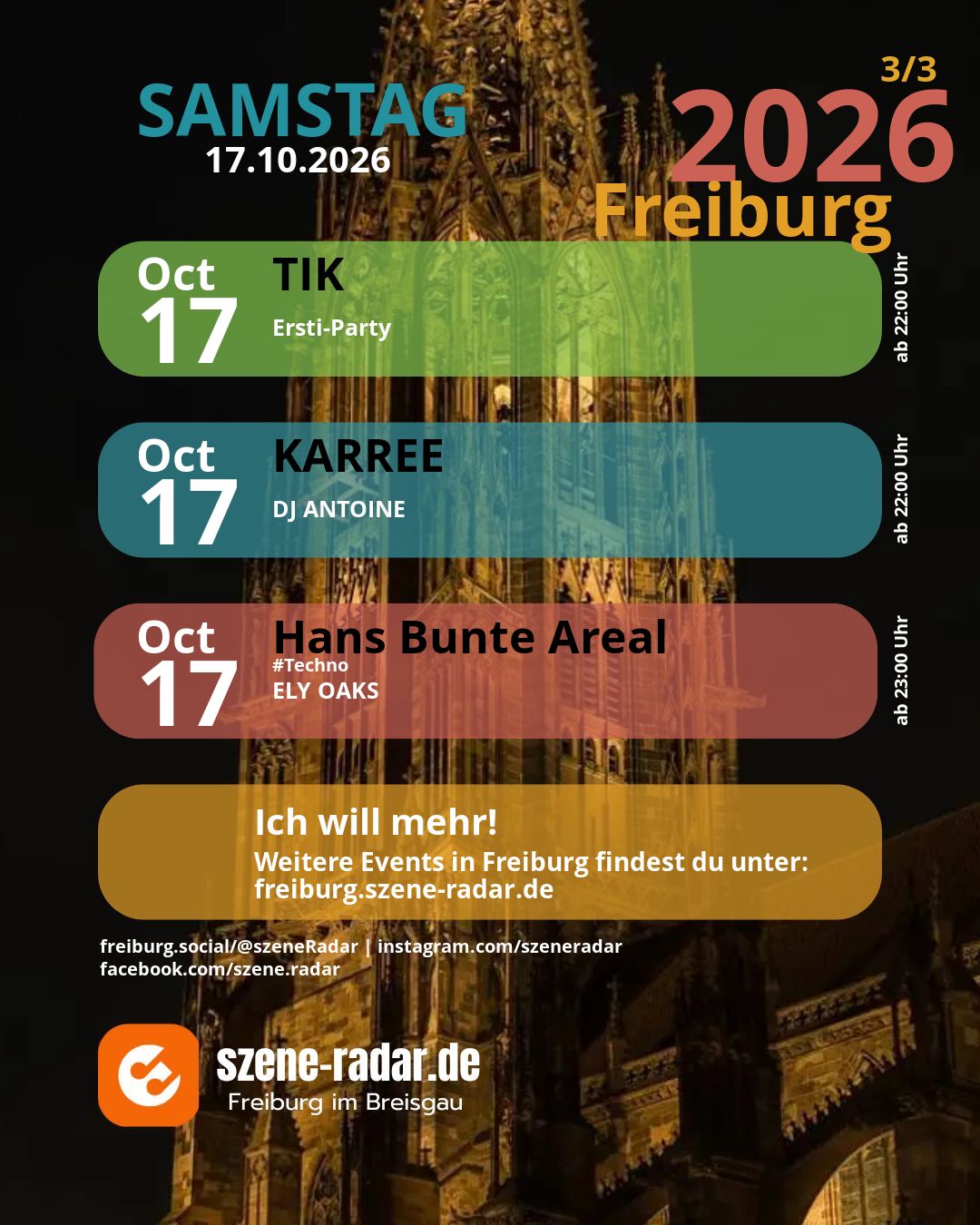 szene-Radar Social Media