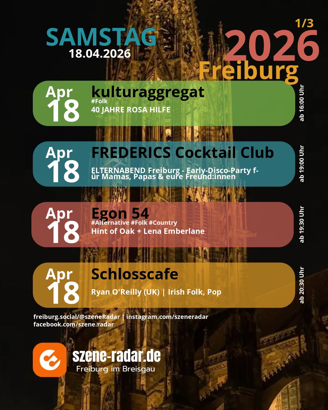 szene-Radar Social Media