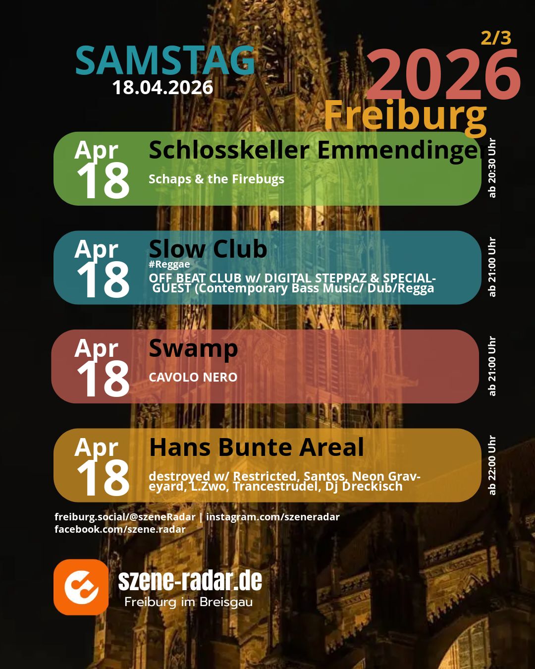 szene-Radar Social Media