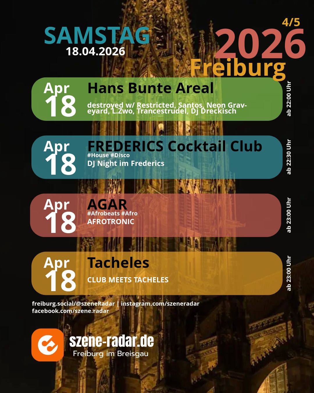 szene-Radar Social Media