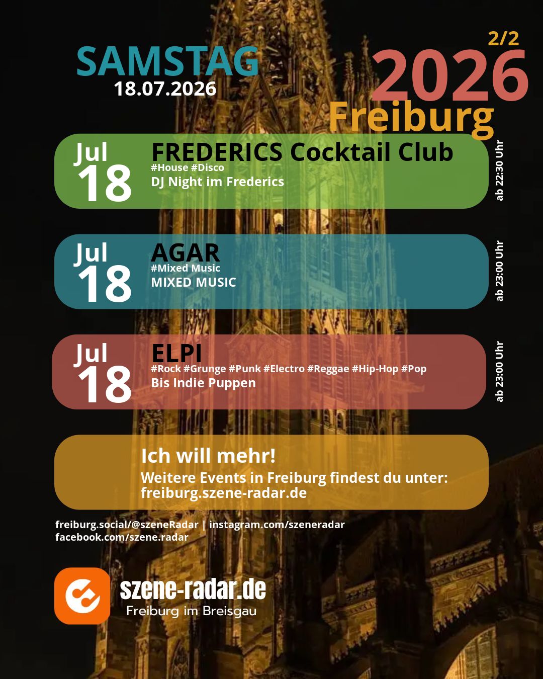szene-Radar Social Media